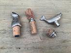 Zilveren wijnfles stoppers, Ophalen of Verzenden, Gebruikt, Zilver