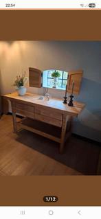 Houten Werkbank / Sidetable /badmeubel/koffietafel, Huis en Inrichting, Tafels | Sidetables, Ophalen, Gebruikt, 100 tot 150 cm