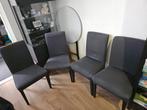 4 Ikea Bergmund eetkamerstoelen/ Gunnared middengrijs, Huis en Inrichting, Stoelen, Ophalen, Gebruikt, Bergmund, Vier