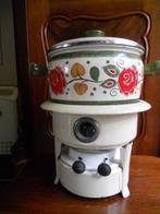 retro emaille pan crème rood groen Baumann, Ophalen, Huis en Inrichting