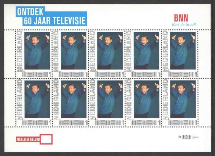Postzegels Ontdek 60 jaar Televisie: BNN, Postzegels en Munten, Postzegels | Nederland, Postfris, Na 1940, Ophalen of Verzenden