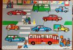Prachtige jaren 70 houten Simplex puzzel met auto's - IGST, Antiek en Kunst, Antiek | Speelgoed, Ophalen of Verzenden