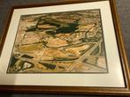 Ingelijste foto Haagse Beemden eind jaren 80, Antiek en Kunst, Ophalen of Verzenden