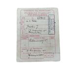 WWII Dutch Coupon Card Rotterdam, Verzamelen, Ophalen of Verzenden, Nederland, Foto of Poster