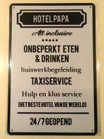 Hotel papa tekstbord, Ophalen of Verzenden, Zo goed als nieuw