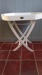 Riverdale witte sidetable butlertray, 25 tot 50 cm, Rechthoekig, Ophalen of Verzenden, Zo goed als nieuw