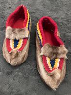 Handgemaakte Sami Rendierhuid Sloffen - Lapland Mukluks, Antiek en Kunst, Ophalen of Verzenden
