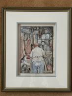 3D Anton Pieck prent slager, Antiek en Kunst, Ophalen of Verzenden