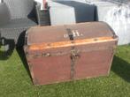 Antieke hutkoffer/scheepskist begin 1900, Antiek en Kunst, Ophalen