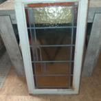 Glas in lood raam., Ophalen, Gebruikt, Gevelraam of Ruit, Glas in lood