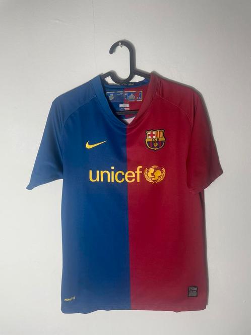 Origineel Vintage Barcelona shirt 2008 / 2009. Maat L KIND, Verzamelen, Sportartikelen en Voetbal, Zo goed als nieuw, Shirt, Buitenlandse clubs