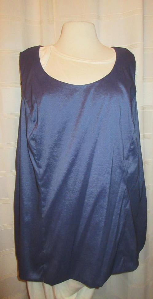 Feestelijke blauwe cocktailtop Ulla Popken maat 48 A20  Het, Kleding | Dames, Gelegenheidskleding, Nieuw, Overige typen, Maat 46/48 (XL) of groter