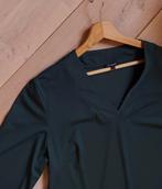 Als nw travelstof donkergroen G_MAXX jurk/tuniek mt L, Kleding | Dames, Jurken, Ophalen of Verzenden, Zo goed als nieuw, Knielengte