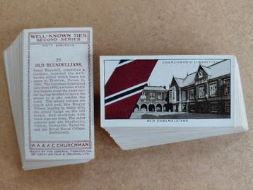 Well-Known Ties 2nd series complete set 50 cigarette cards beschikbaar voor biedingen