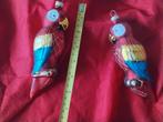 2 glazen papagaaien  mooie kleuren., Ophalen of Verzenden, Zo goed als nieuw, Carnaval