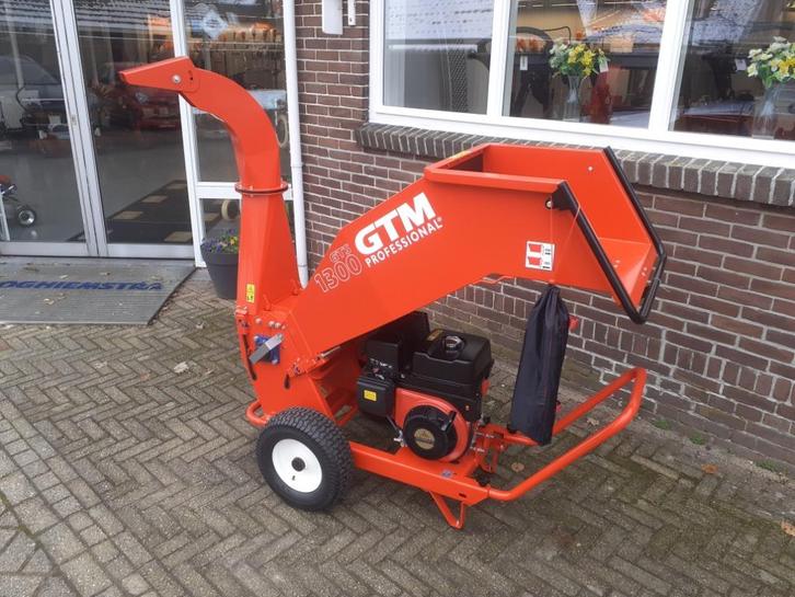 GTM GTS1300 versnipperaar met 13 pk motor, 10 cm takdikte!, Tuin en Terras, Hakselaars, Zo goed als nieuw, Ophalen of Verzenden