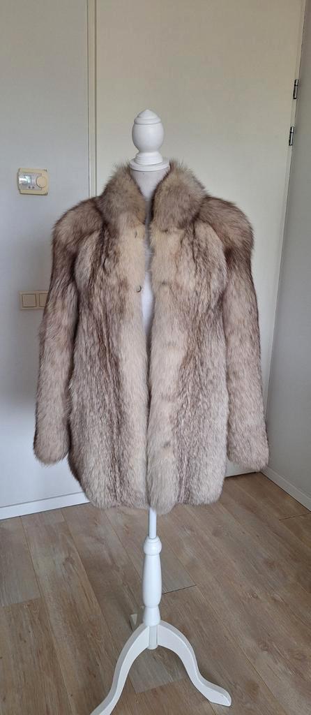 Blauwvos Bontjas Maat S/M., Kleding | Dames, Jassen | Winter, Zo goed als nieuw, Maat 38/40 (M), Overige kleuren, Ophalen of Verzenden