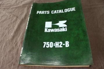 Kawasaki 750 H2-B 1973 motorcycle parts catalogue  beschikbaar voor biedingen