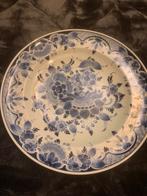 Prachtig groot Delfts blauw bord 32cm doorsnee, Antiek en Kunst, Ophalen of Verzenden