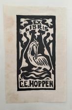 Exlibris G.E. Hoppen (pelikaan, vogel, dier), Ophalen of Verzenden