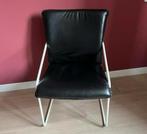 jaren 80 stoel echt leer buisframe, Huis en Inrichting, Stoelen, Ophalen, Zo goed als nieuw, Leer, Eén