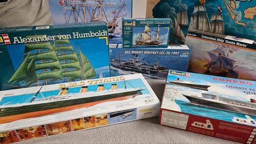 Modelbouw boten Heller, Revell, diverse schaal, Hobby en Vrije tijd, Modelbouw | Boten en Schepen, Nieuw, Groter dan 1:32, Overige merken