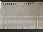 valletje gordijn curtain met borduursel 400 x 34 cm katoen, Huis en Inrichting, Stoffering | Gordijnen en Lamellen, Ophalen, Wit