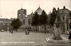 Enschede - Markt - RK Kerk St Jacobus, Verzamelen, Ansichtkaarten | Nederland, Ophalen of Verzenden, 1940 tot 1960, Gelopen, Overijssel