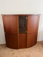Design kast met drankkast en vitrinekast met verlichting, Ophalen, Zo goed als nieuw, 25 tot 50 cm, Minder dan 150 cm