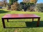 Grote, stevige houten tafel - 240cm breed, Huis en Inrichting, Ophalen, Gebruikt, 50 tot 100 cm, Vijf personen of meer