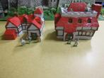 1:72/2 Middeleeuwse Huizen/Gips/, Hobby en Vrije tijd, Ophalen of Verzenden, Zo goed als nieuw, 1:50 of kleiner, Diorama