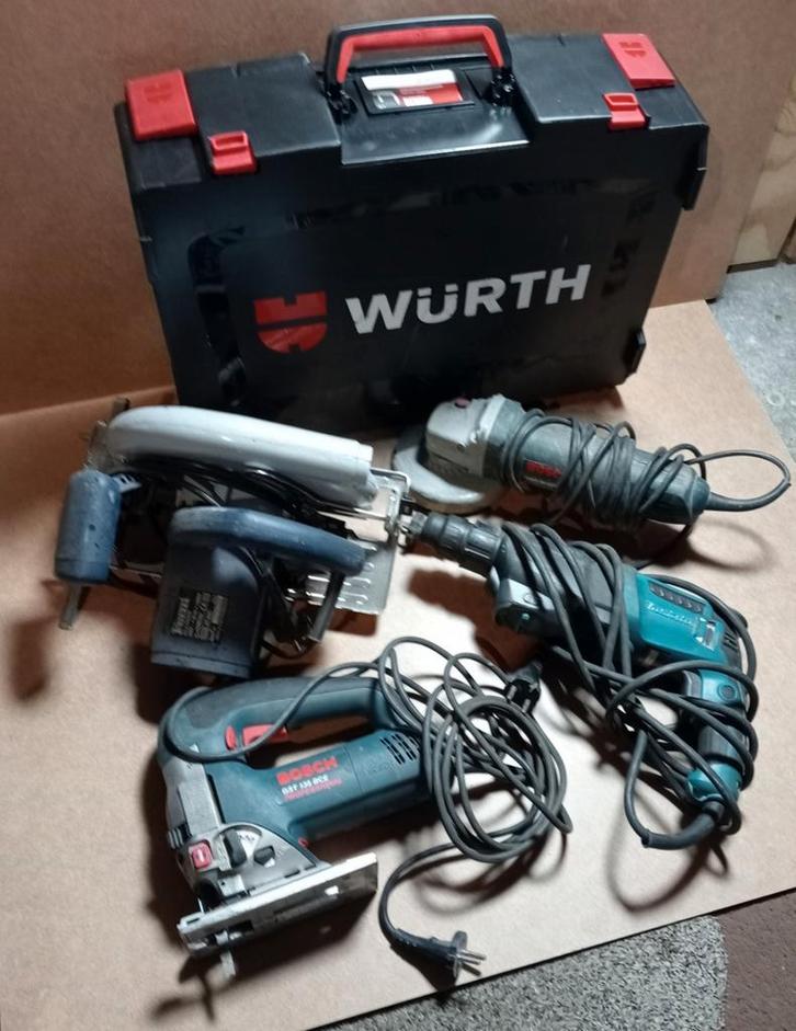 Gereedschap set: Würth, Bosch, Makita, Ferm, Doe-het-zelf en Verbouw, Gereedschap | Overige machines, Ophalen of Verzenden