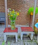 GRATIS AFHALEN- 2 U-VORM BETON BLOKKEN-BIJZETTAFEL-BANKJE, Tuin en Terras, Ophalen, Gebruikt, Overige typen, Minder dan 5 m²