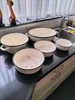 Emaille schalenset en vergiet, Ophalen