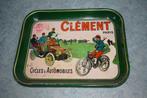 Clément Automobile Cycles Paris metalen dienblad, Ophalen of Verzenden
