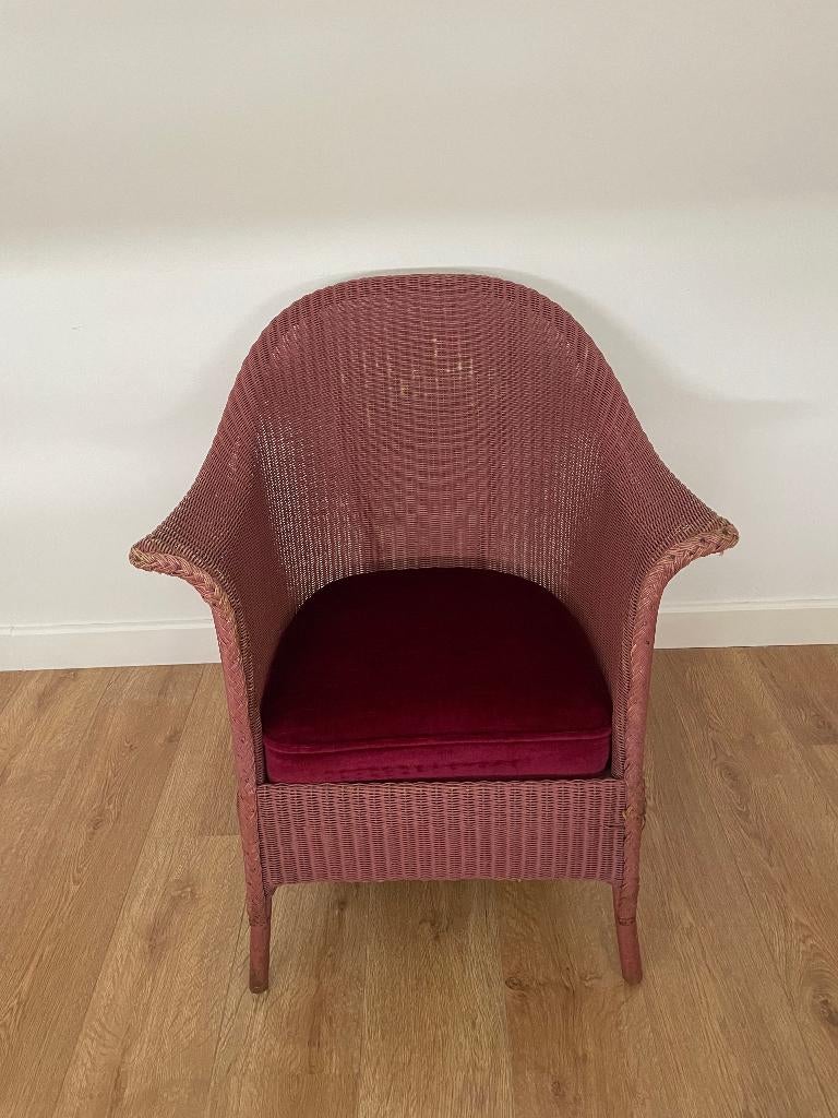 Vintage Lloyd Loom stoel originele uitvoering, Antiek en Kunst, Ophalen