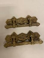 Antieke metalen handvatten voor kist of meubel, Antiek en Kunst, Antiek | Koper en Brons, Ophalen of Verzenden