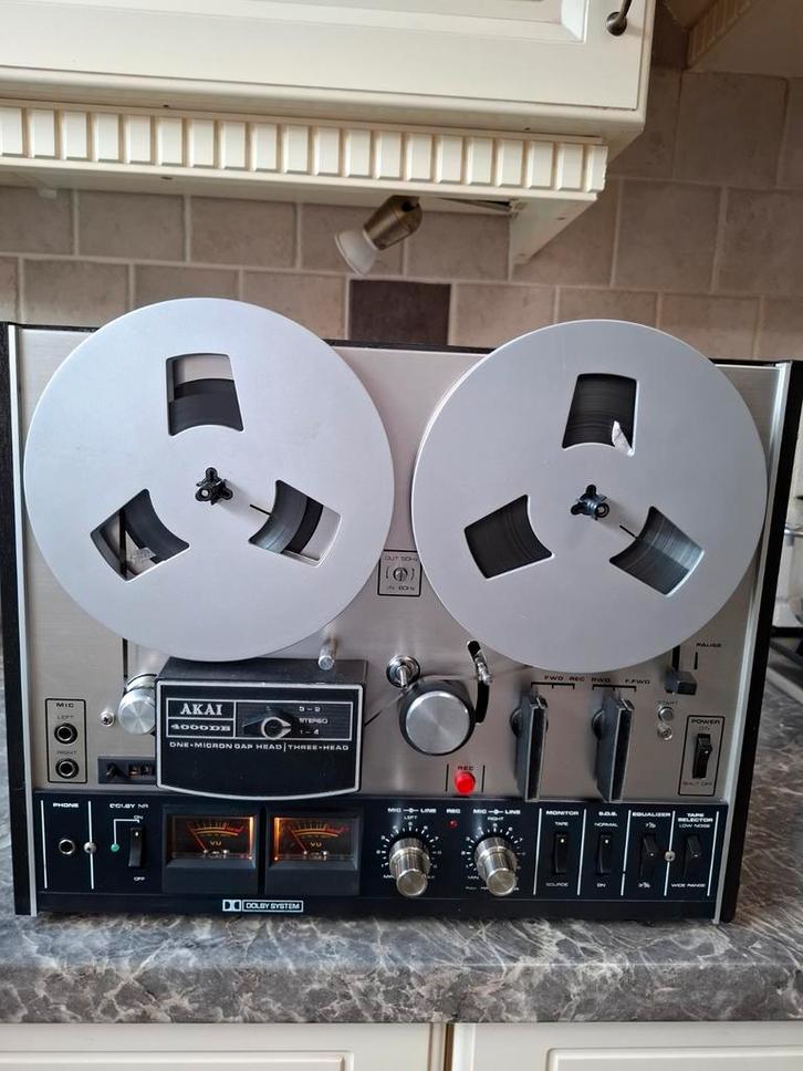 Prachtige Akai 4000DB (Dolby)  3 head & 2 metallook spoelen, Audio, Tv en Foto, Bandrecorders, Bandrecorder, Ophalen of Verzenden