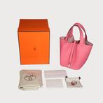 Hermès Picotin Lock 18 Rose Azalée Phw, Ophalen of Verzenden, Nieuw, Roze, Handtas