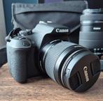 Canon 2000d 18-55mm + 55-250mm + extra accu en tas, Ophalen, Spiegelreflex, Canon, Zo goed als nieuw