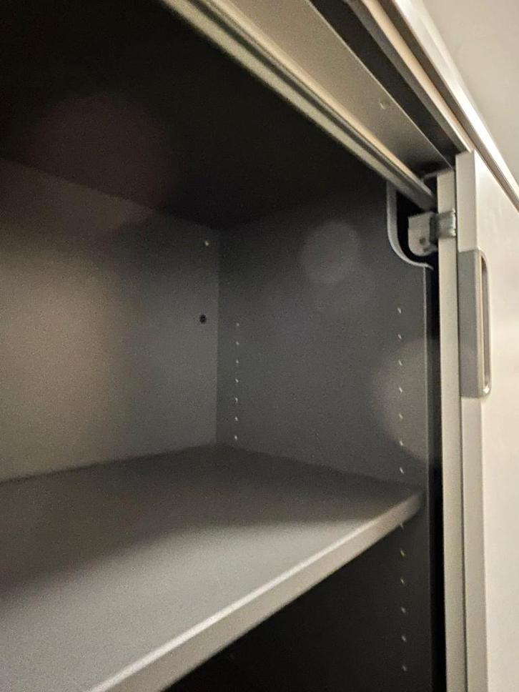 IKEA Galant Kast met schuifdeuren, wit, 160x120cm, Huis en Inrichting, Kasten | Roldeurkasten en Archiefkasten, Gebruikt, 100 tot 150 cm