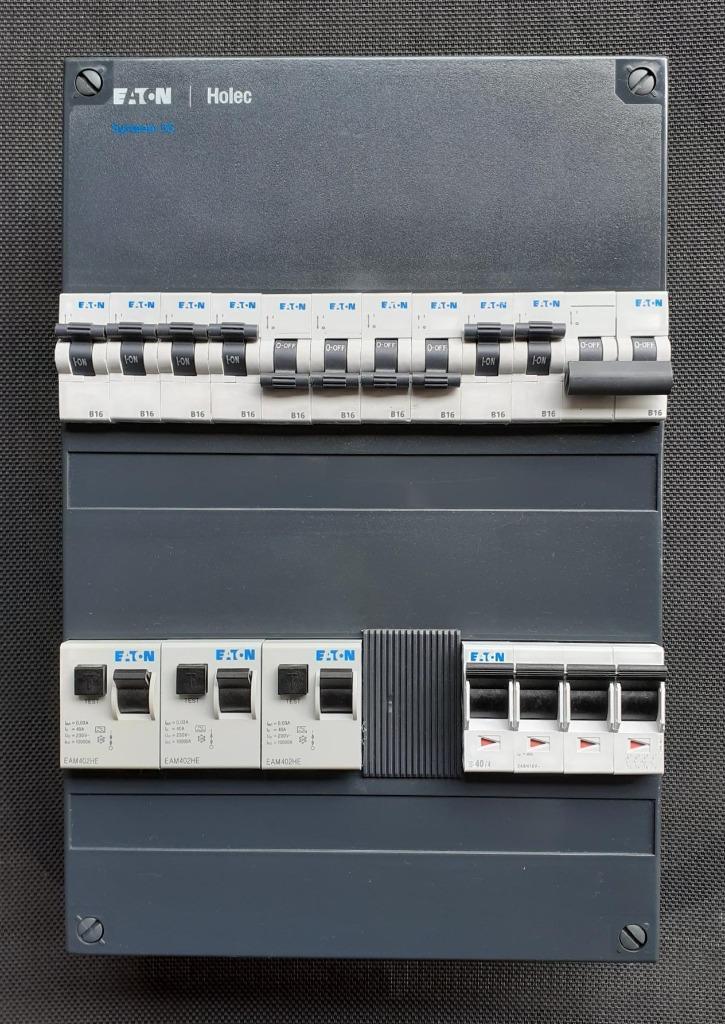Holec Eaton groepenkast Fornuisgroep meterkast stoppenkast, Doe-het-zelf en Verbouw, Elektra en Kabels, Gebruikt, Overige typen