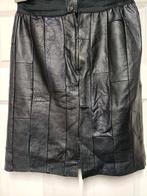 Leuke leren knie rok - Maat 38, Kleding | Dames, Rokken, Maat 38/40 (M), Verzenden, Zwart, Zo goed als nieuw