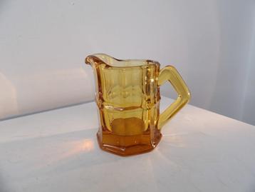 Art Deco Kannetje Moser, Boheems kristal, Amber beschikbaar voor biedingen