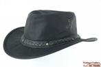 Australische outdoor wax hoed zwart katoen 56 57 58 59 60 61, Kleding | Heren, Ophalen of Verzenden, Nieuw, Hawkins, Hoed