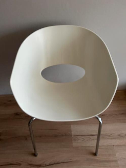 Sintesi Orbit Large (eetkamer) stoelen gebroken wit, Huis en Inrichting, Stoelen, Gebruikt, Vier, Kunststof, Wit, Ophalen