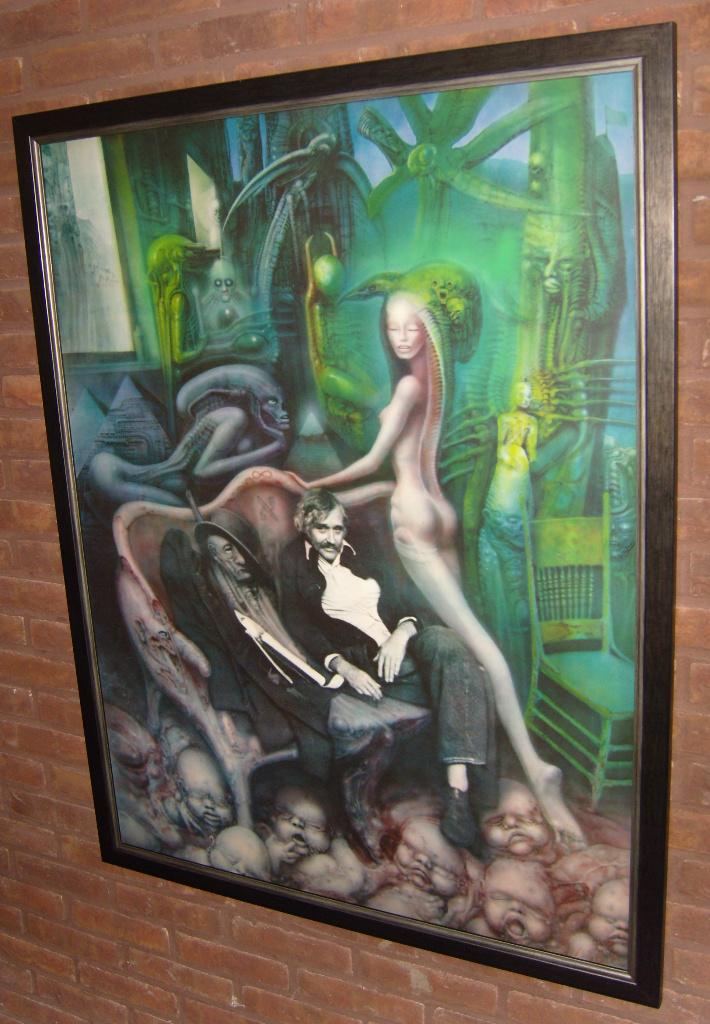 H.R. Giger - Kuhn fotogravure 1973 (met originele airbrush), Ophalen
