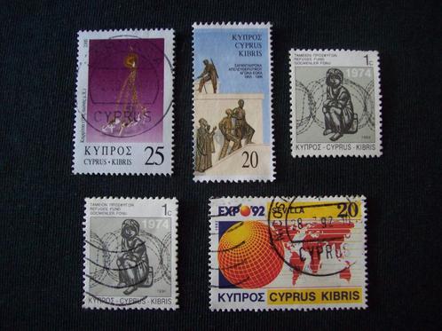 5 postzegels - Cyprus - 3x gestempeld 2x postfris, Postzegels en Munten, Postzegels | Europa | Overig, Overige landen, Ophalen of Verzenden