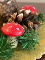 Vintage kerstkandelaartje, decoratie, Diversen, Kerst, Ophalen of Verzenden