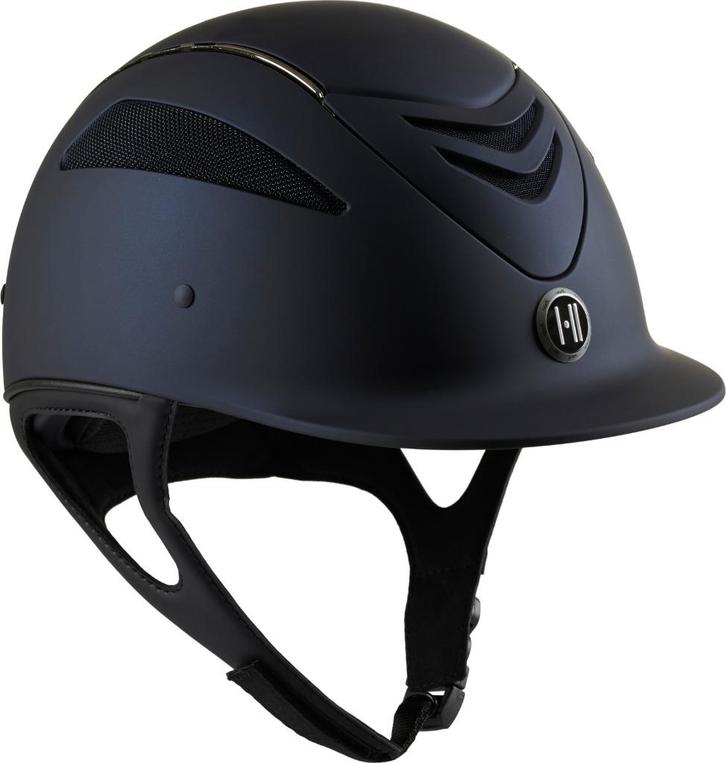 OneK Defender Matt Chrome Pipe Navy, Cap, alle maten, Dieren en Toebehoren, Paardrijkleding, Nieuw, Dames, Heren, Kinderen, Cap